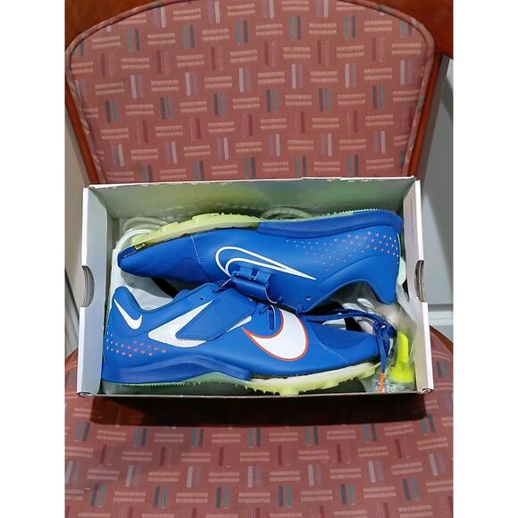 New Men's 11.5 Nike Air Zoom Long Jump Elite Racer Blue. - Picture 6 of 11